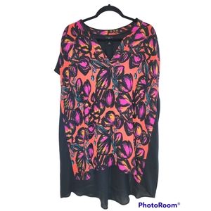 Worthington V-neck High Low Blouse Size 3x